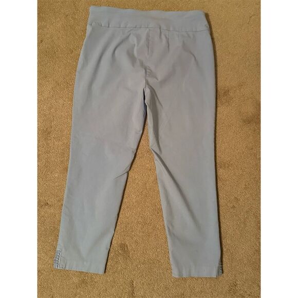 Crown & Ivy Women's Plus Size 16 Blue Curvy Crop Pants Casual - Picture 3 of 5